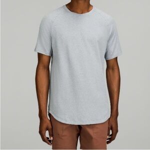 lululemon athletica Drysense Short Sleeve in Heathered Chambray